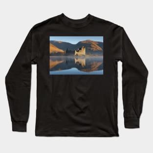 Golden sunrise on Kilchurn Castle Long Sleeve T-Shirt